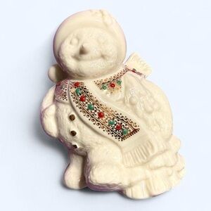 Lenox China Jewels “Berry Snow” Snowman Figurine